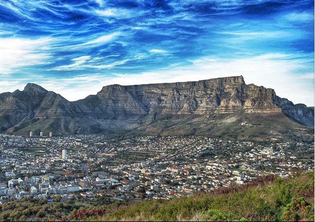 Lugares na África do Sul - Montanha da Mesa
